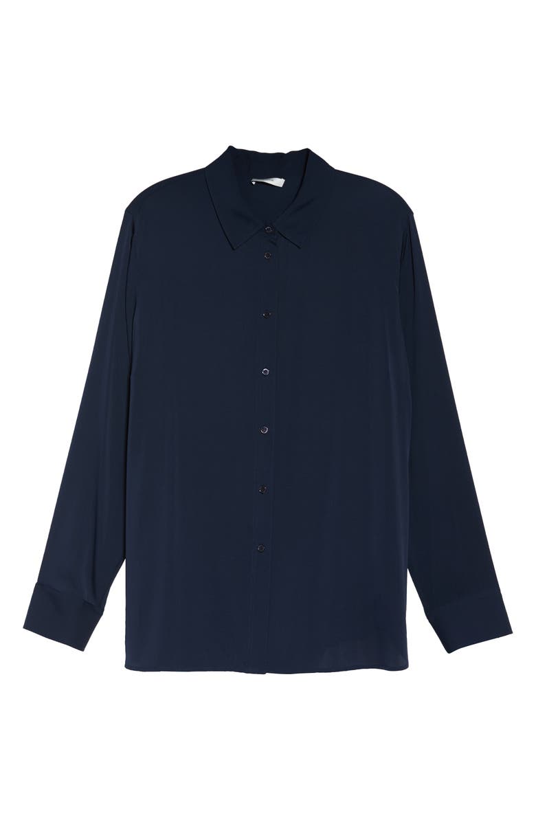 Vince Stretch Silk Slim Blouse, Main, color, 