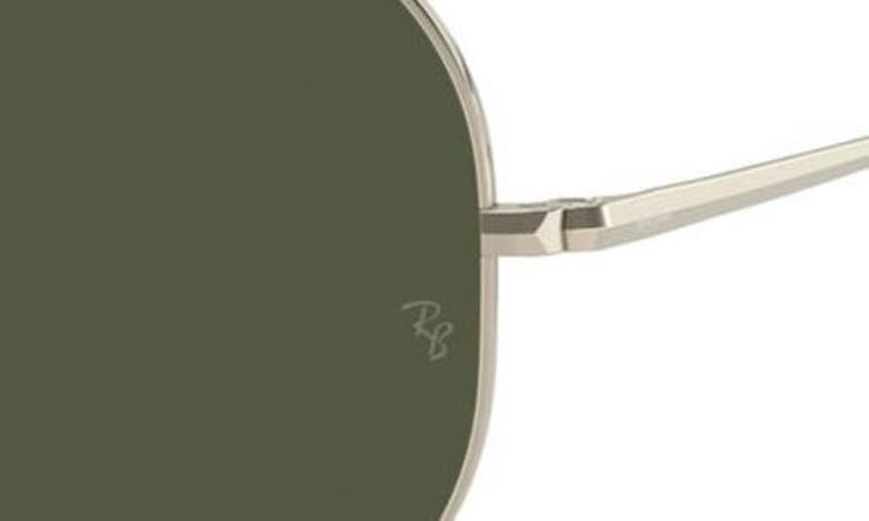 Shop Ray Ban Ray-ban 58mm Pilot Aviator Sunglasses In Gold Flash