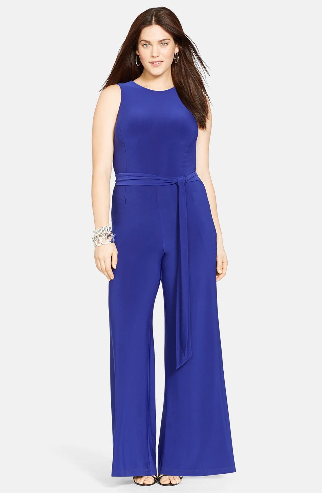 Lauren Ralph Lauren Wide Leg Jersey Jumpsuit (Plus Size) Nordstrom