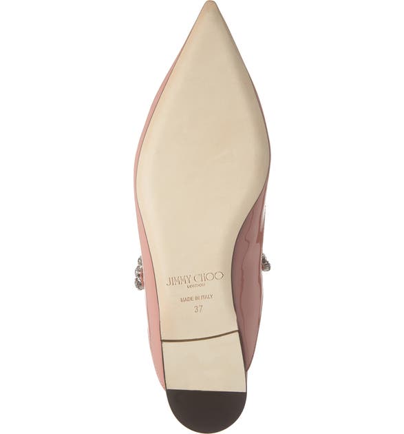 JIMMY CHOO BING CRYSTAL POINTY TOE MULE,J000129000