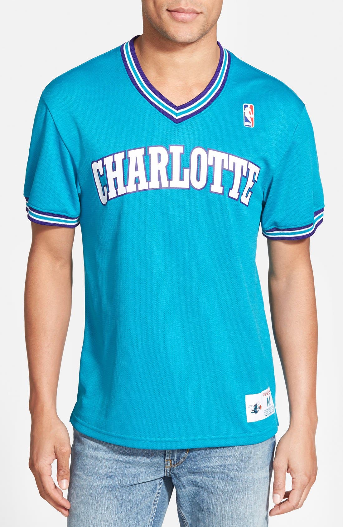 mitchell and ness charlotte hornets jersey