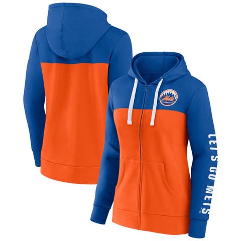 Fanatics Branded Women's Navy Denver Broncos Doubleface Slub Pullover Hoodie - Navy