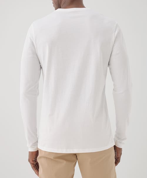 Pact Organic Softspun Long Sleeve Tee In White