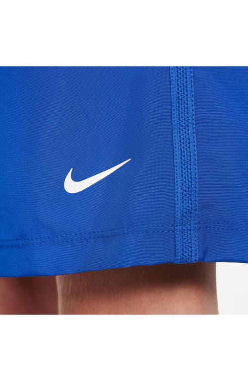 Shop Nike Kids' Dri-fit Multi+ Shorts In Game Royal/white