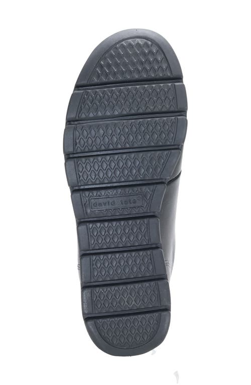 David Tate Bell Sneaker In Black Nappa