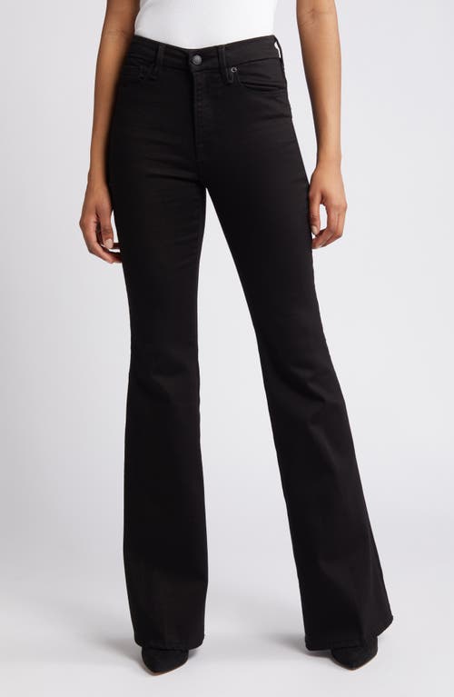 Good American Legs Flare Jeans Black001 at