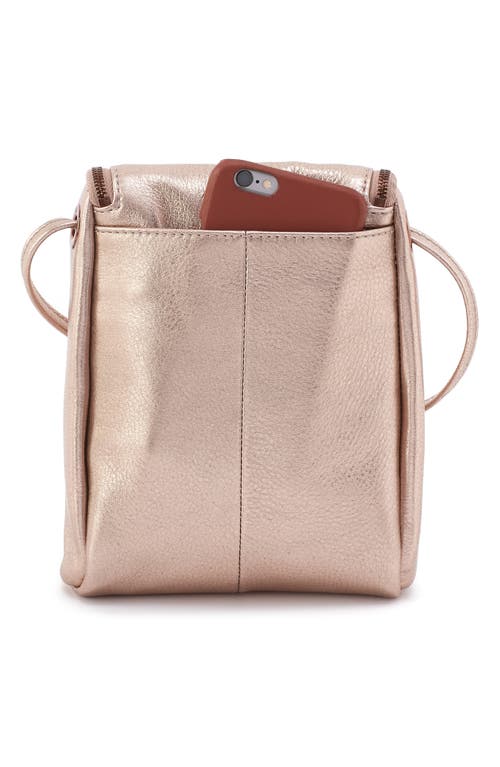 Shop Hobo Fern Saddle Bag In Pink Gold Metallic