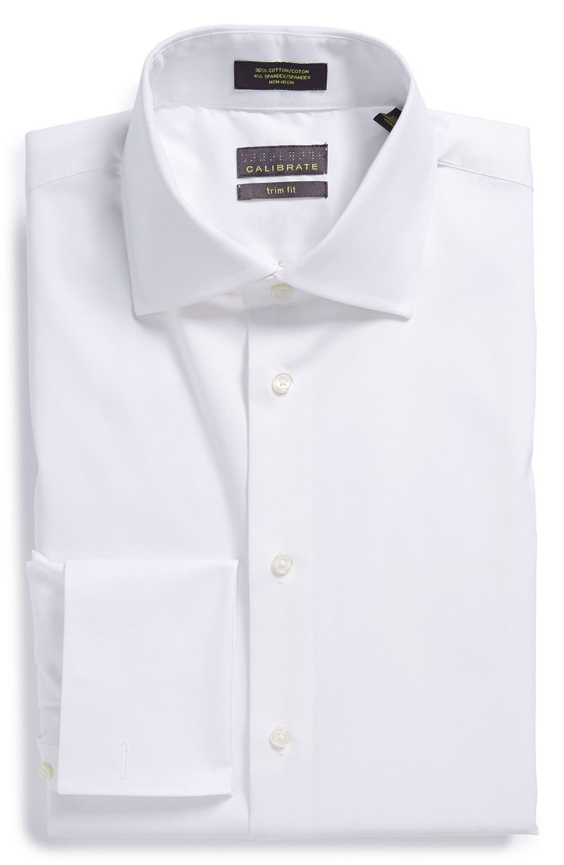 Calibrate Trim Fit NonIron French Cuff Dress Shirt Nordstrom
