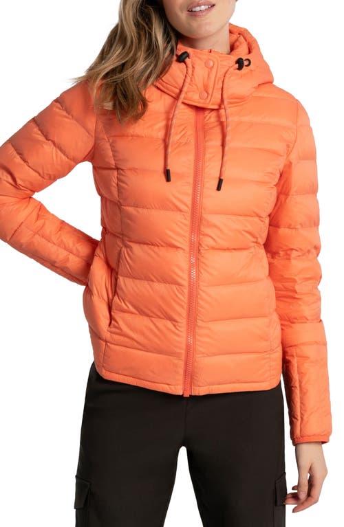 Emeline Water Repellent 550 Fill Power Down Puffer Jacket in Lychee