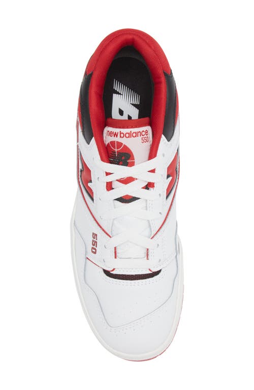 Shop New Balance 550 Basketball Sneaker In White/team Red