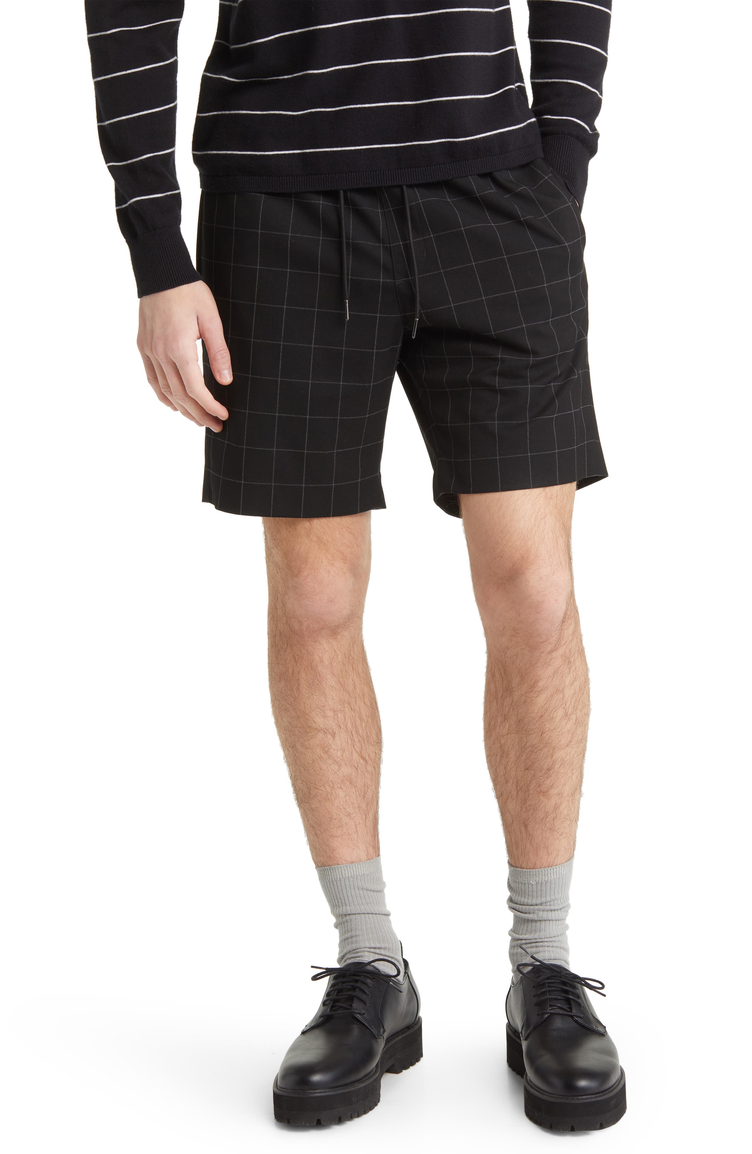 Open Edit Plaid Drawstring Shorts Nordstrom