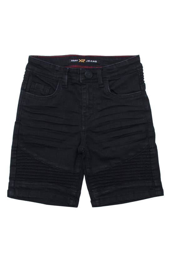 X-ray Xray Kids' Moto Denim Shorts (toddler)<br /> In Jet Black