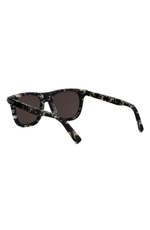 Shop Dior 'blacksuit S13i 53mm Square Sunglasses In Havana/other/brown