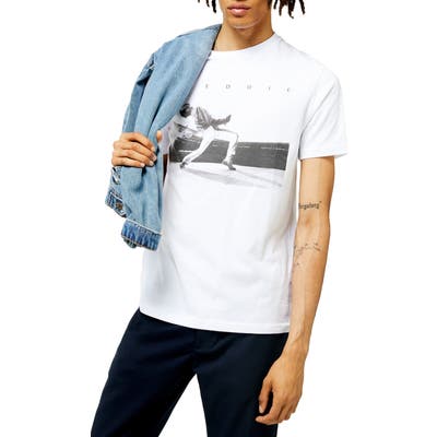 Topman Freddie Mercury Concert T-Shirt, White