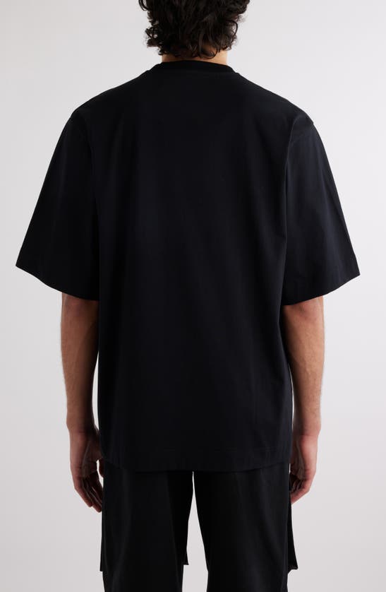 Shop Givenchy New Studio Fit Oversize Logo Graphic T-shirt In Black