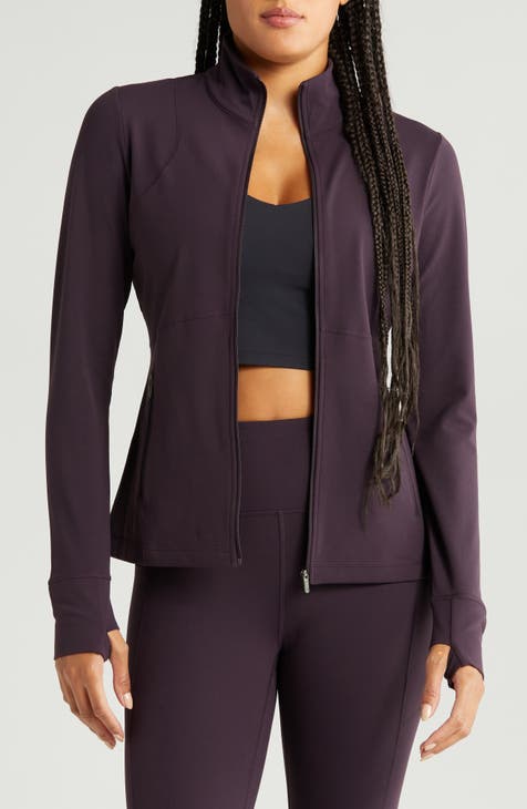 Stylish Zella Women's Purple Athletic Track Jacket