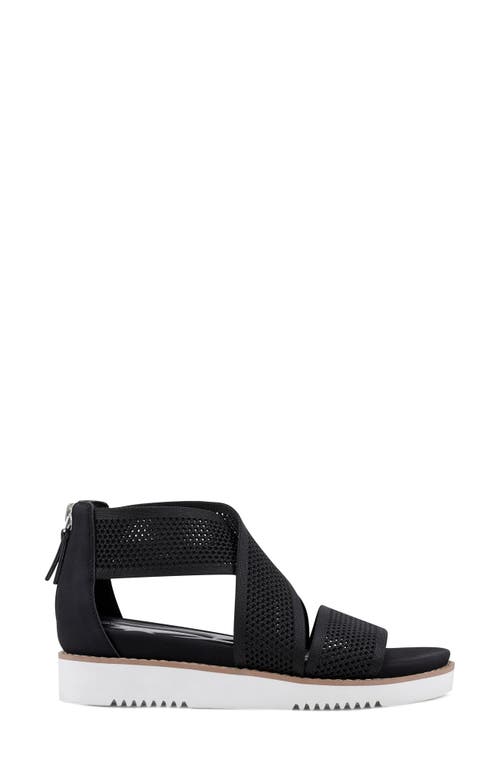 Easy Spirit Wander Strappy Sandal In Black/black