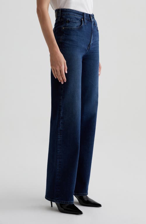 Shop Ag Kora High Waist Wide Leg Jeans In Midnight Sun