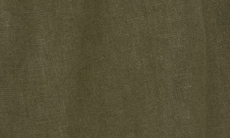 John Varvatos Johnny Flat Front Shorts In Olive