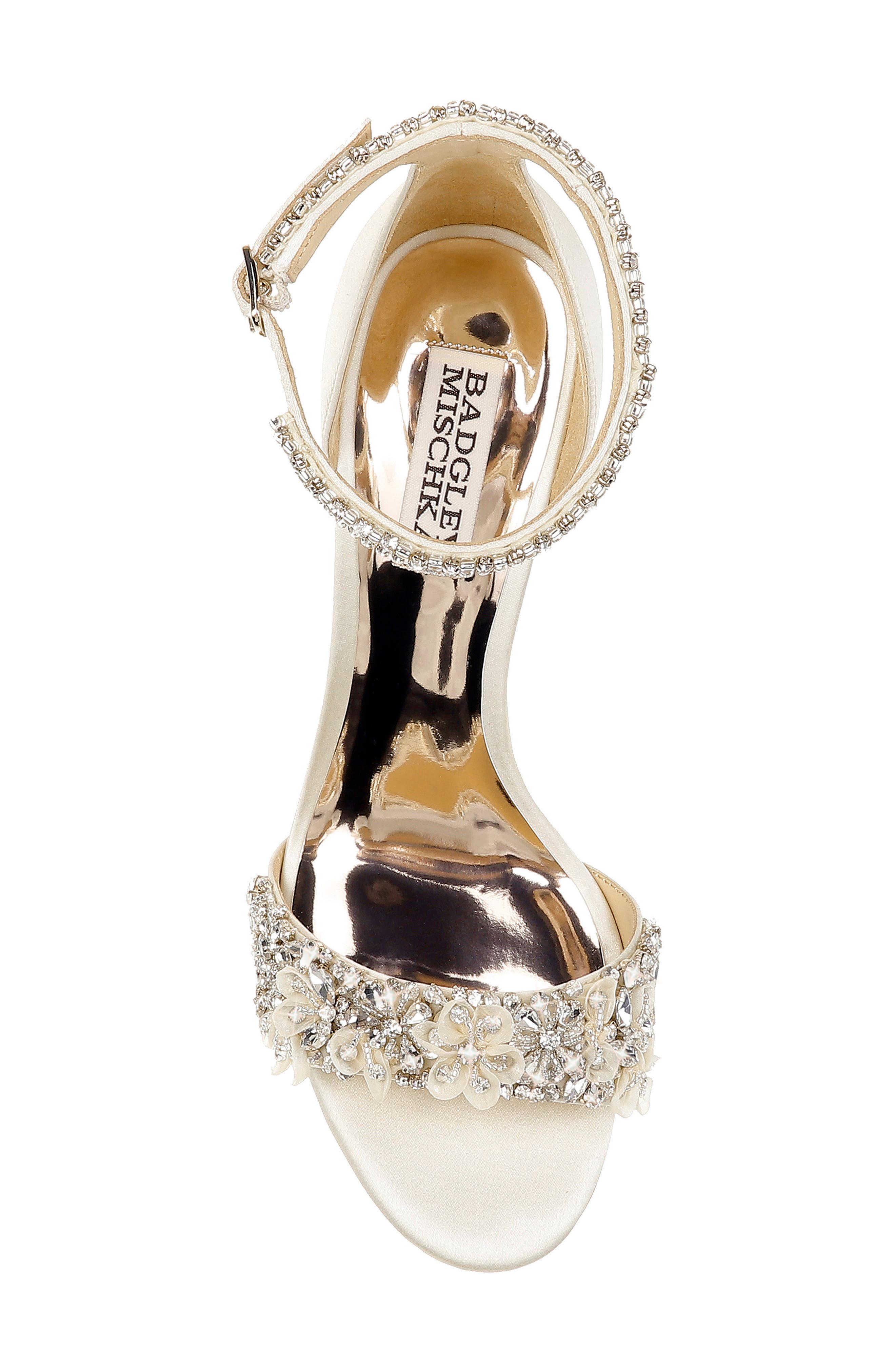 finesse satin block heel dress sandals