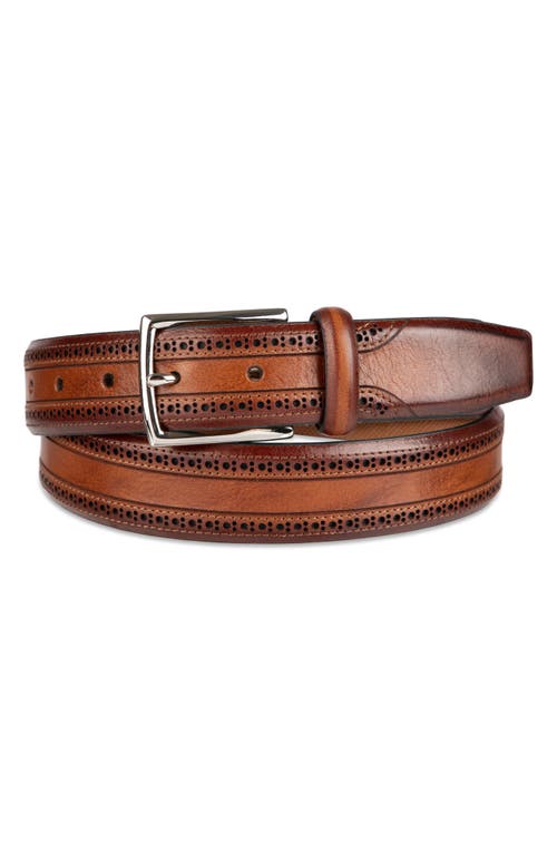 COLE HAAN COLE HAAN BROGUE LEATHER BELT
