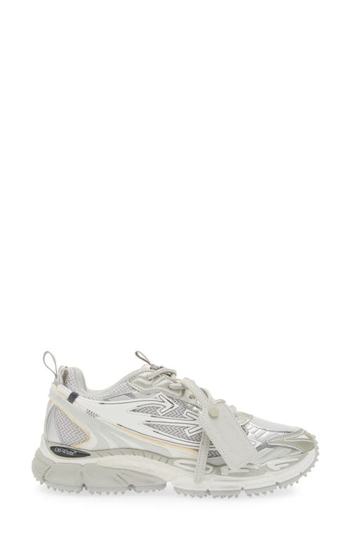Off-white Out Walking Be Right Back Sneaker In Grey-silver