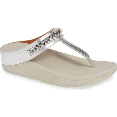 Fitflop Fino Flip Flop, White