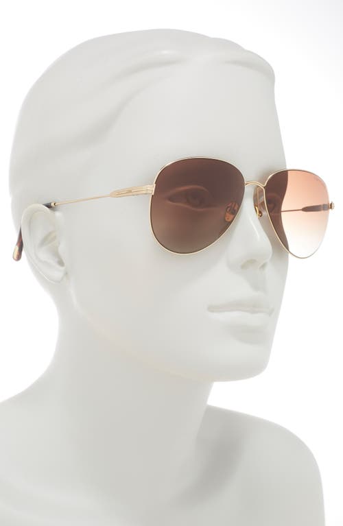 Shop Tom Ford 59mm Pilot Sunglasses In Gold/gradient Brown