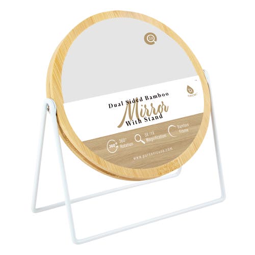 Pursonic Dual-side Mirror With Seamless 360° Rotation In Ivory