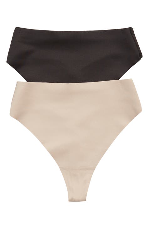 2 Pack Tummy Control Thong Shapewear for Women Seamless Shaping Thong  Panties Body Shaper Underwear