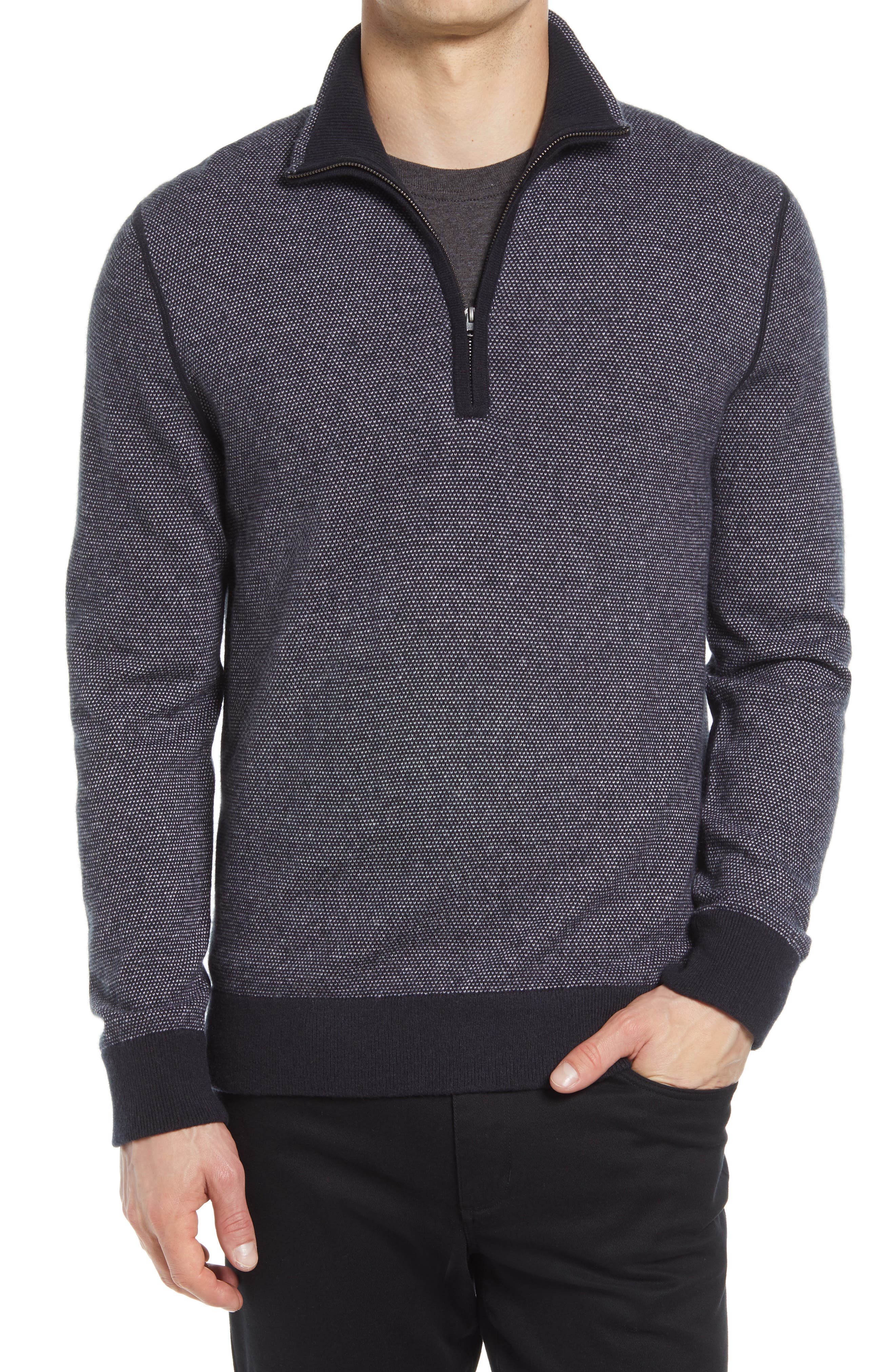 vince quarter zip