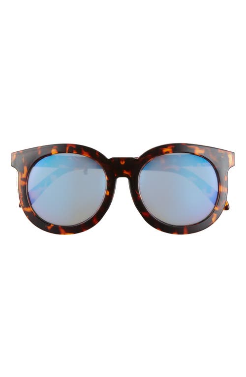 Rad + Refined Dreamer 54mm Round Polarized Sunglasses in Tortoise/Blue