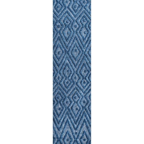 Jonathan Y Balansat Moroccan Diamond Indoor/outdoor Area Rug In Navy