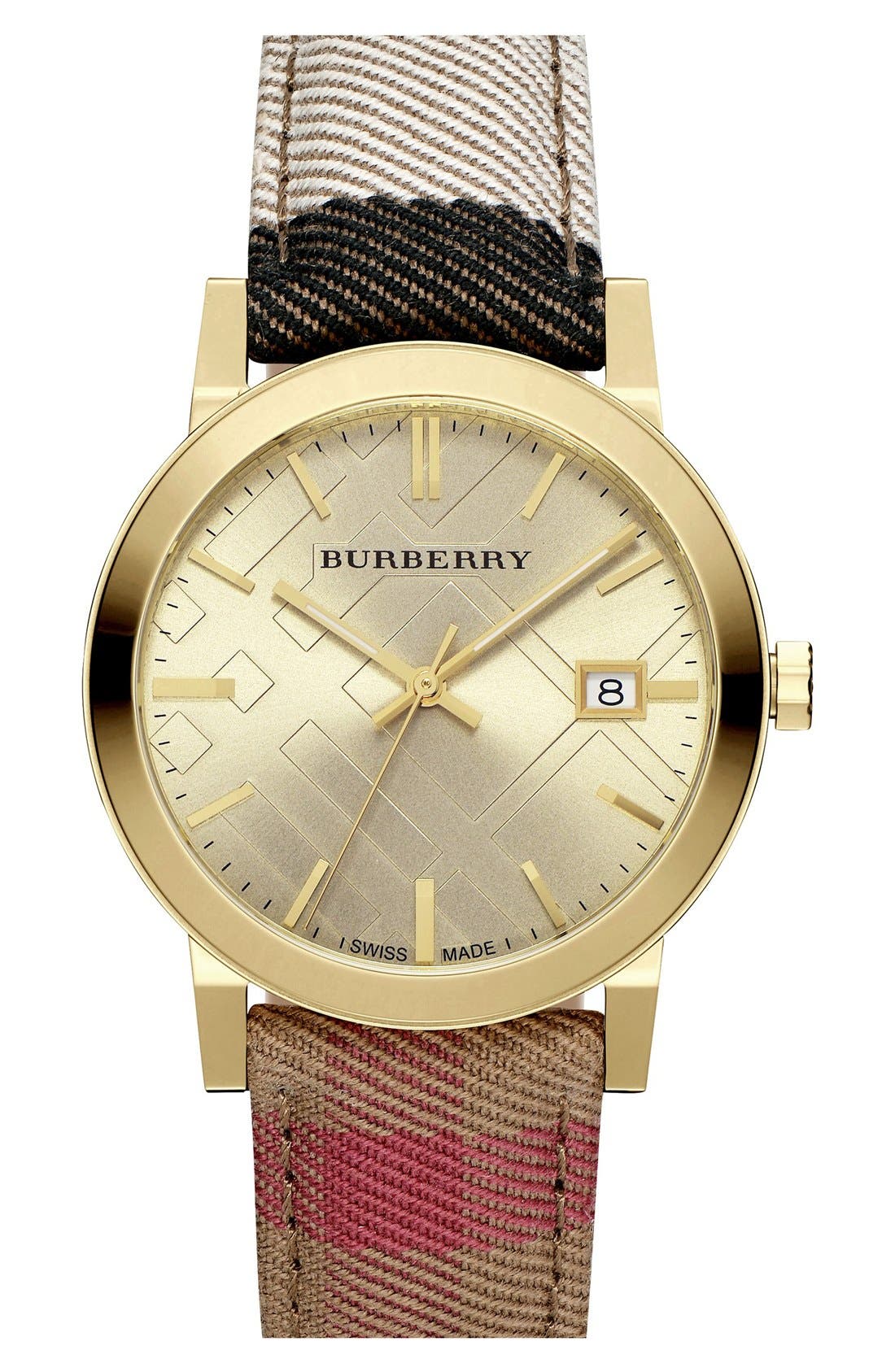 burberry watch yellow