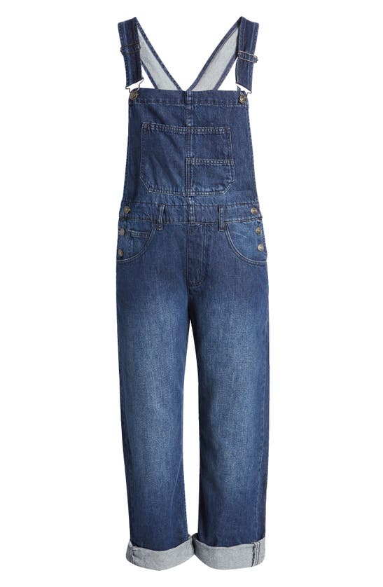 Free People We The Free Ziggy Denim Overalls In Sapphire Blue ModeSens