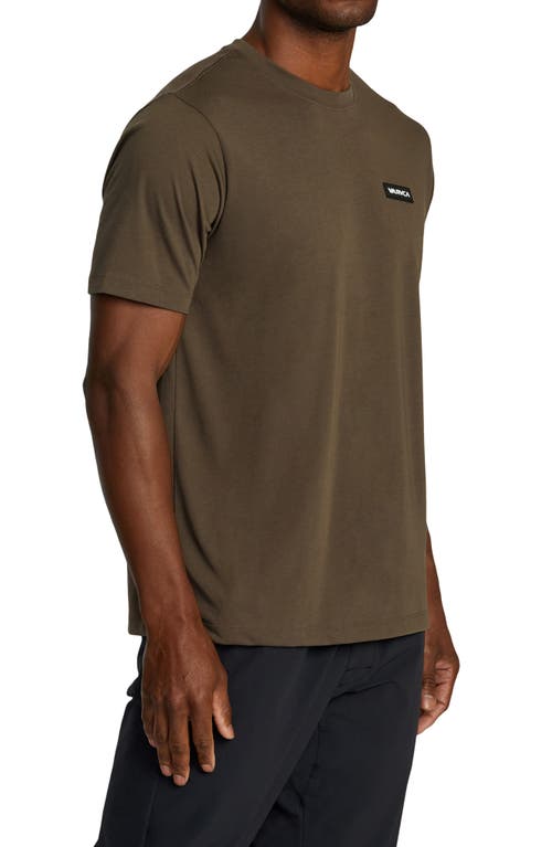 Shop Rvca Icon Performance T-shirt In Chocolate