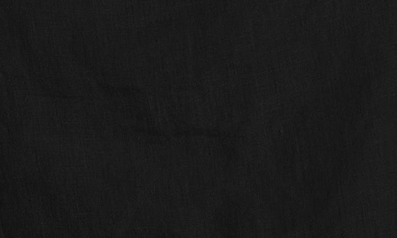 Shop Vitamin A ® Tallows Crop Linen Cover-up Top In Black Eco Linen