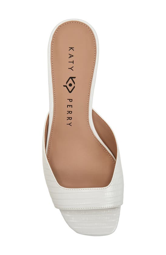 Shop Katy Perry The Ladie Kitten Heel Slide Sandal In Optic White
