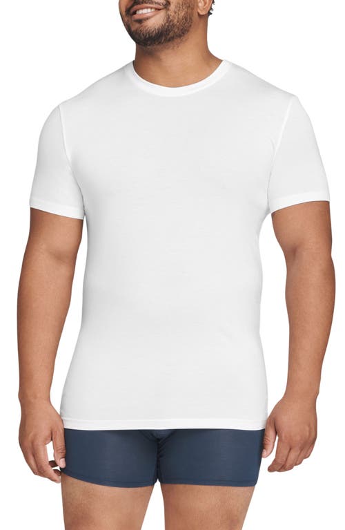 Tommy John 2-Pack Second Skin Slim Fit Crewneck T-Shirts White Double at Nordstrom,