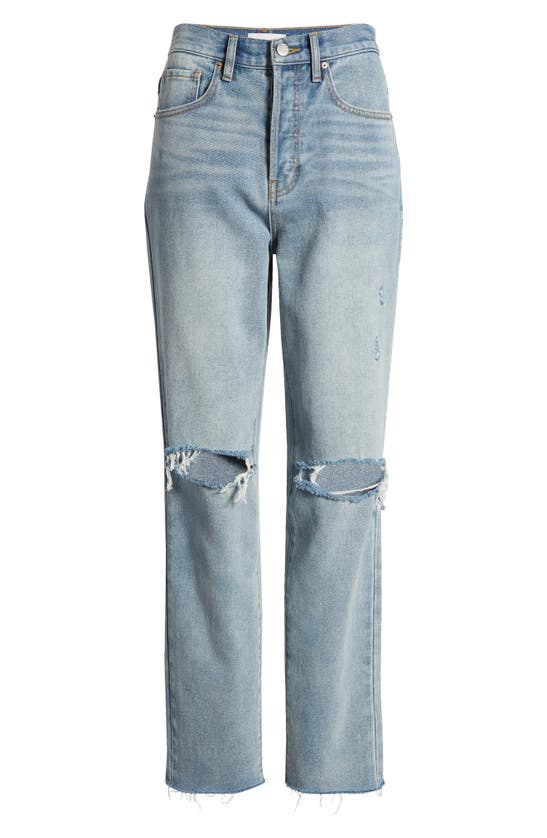 Shop Pacsun Ripped High Waist Dad Jeans In Paella