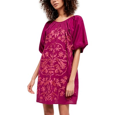 Free People Fiona Embroidered Minidress