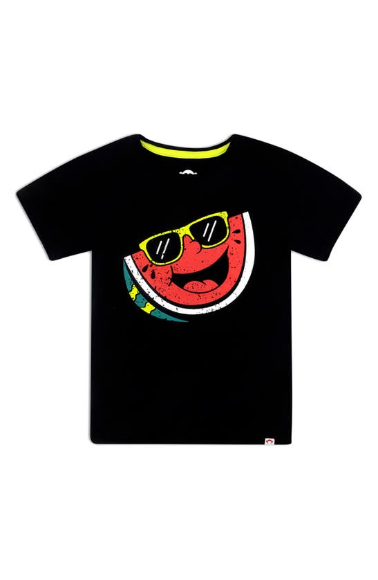 Appaman Kids' Little Boy's & Boy's Summer Melon Graphic T-shirt In Black