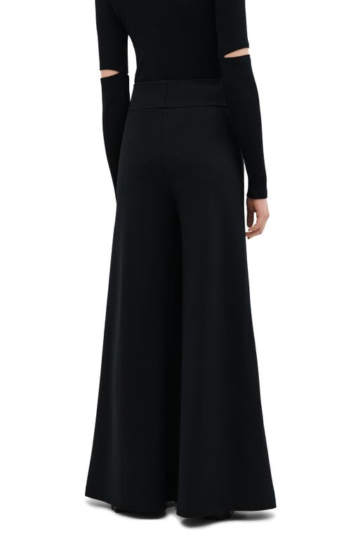 MARCELLA MARCELLA GEORGIA HIGH WAIST WIDE LEG PONTE KNIT PANTS