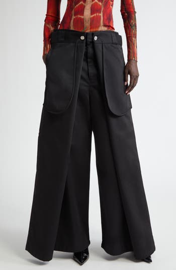 Jean Paul Gaultier Wide Leg Wrap Pants | Nordstrom