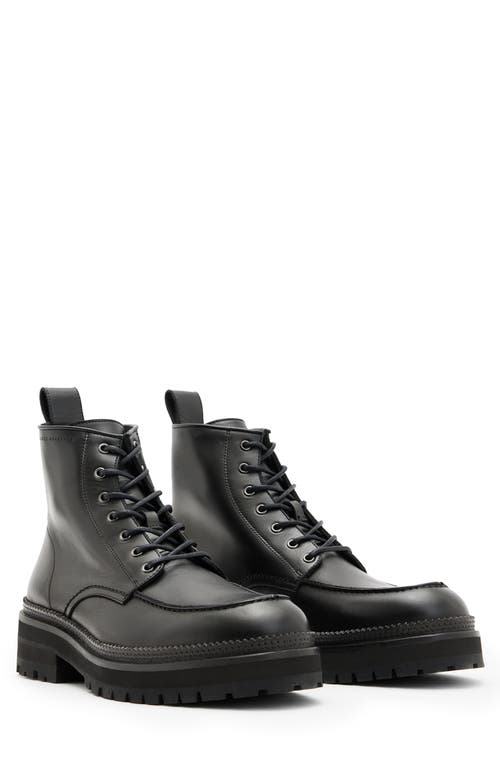 Shop Allsaints Castle Lug Sole Boot In Black