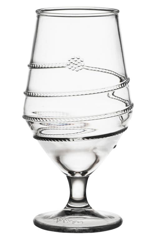 Shop Juliska Amalia Acrylic Goblet In Clear