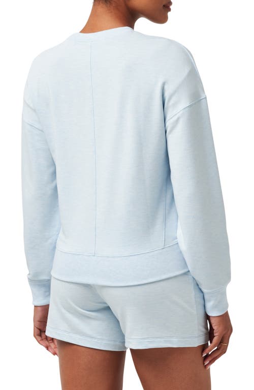 Shop Travismathew Cloud Sweatshirt In Heather Baby Blue