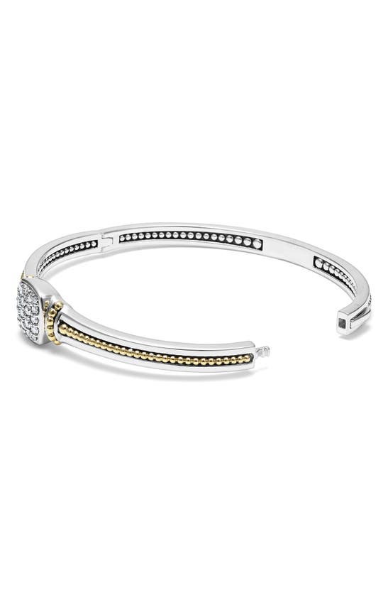 Lagos Rittenhouse Diamond Pavé Bangle In Silver
