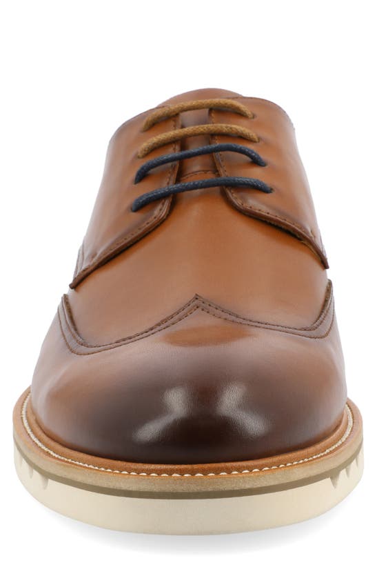 Vance Co. Evander Tru Comfort Wingtip Derby In Cognac