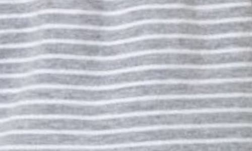 Edikted Astor Stripe Shorts In Gray-and-white